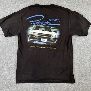 Primitive‎ Motorsports Worldwide JDM Drift Car Graphic T Shirt Mens Large Black